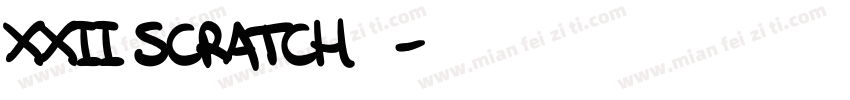 XXII SCRATCH转换器字体转换